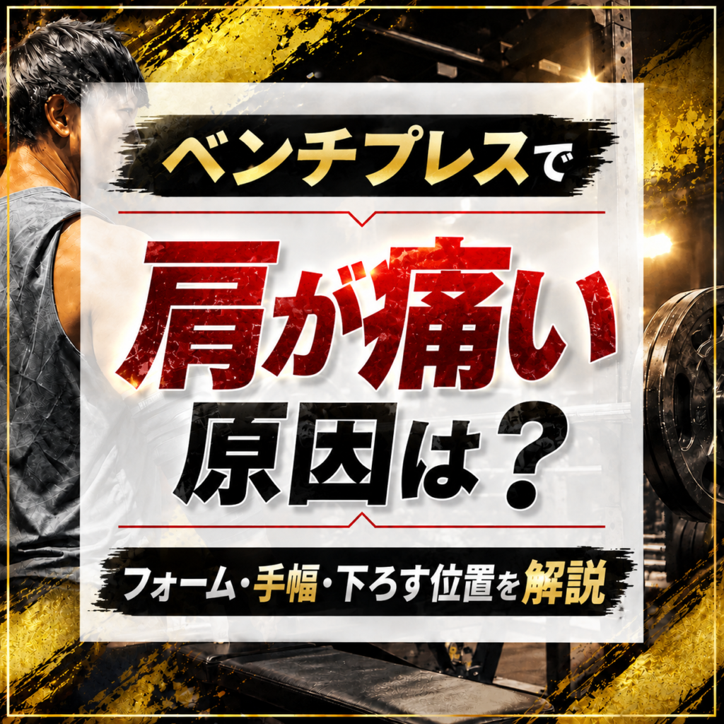 ベンチプレスで肩が痛い原因は?フォーム・手幅・下ろす位置を解説